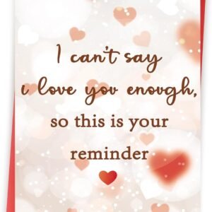 I Love You Card, Funny Wedding Anniversary Card Gifts for Women, Men, Wife, Husband, Him, Her, Boyfriend, Girlfriend, Couple, Valentine Day Gifts