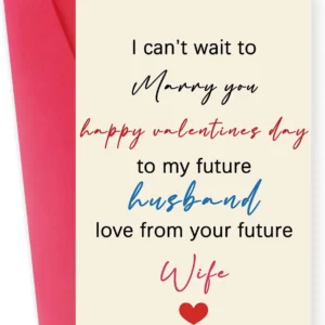 Funny Valentines Day Card for Boyfriend Fiance, Romantic Valentine's Day Gifts for Him Men, Husband Gifts, Mens Vday Cards Ideas