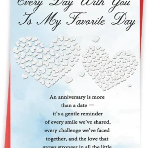 Anniversary Card to Husband Wife, Funny Anniversary Card Gifts for Women, Men, Him, Her, Valentine Day Gifts Decorations