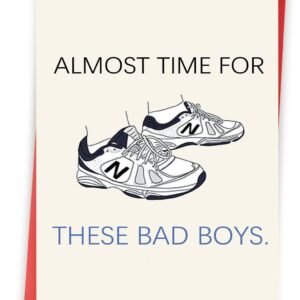 Funny Father's Day Card for Husband, New Dad Gifts from Wife, First Time Dad Gifts Hilarious Shoes